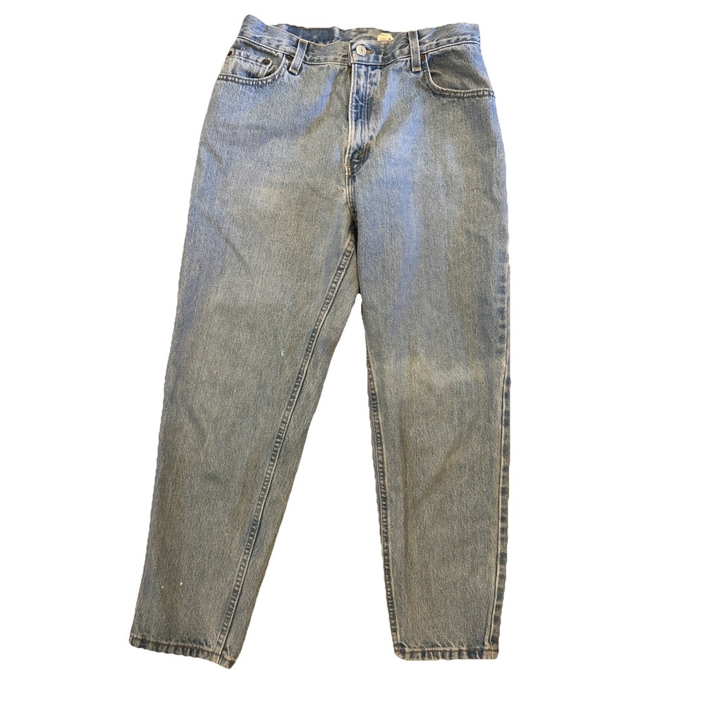 Vintage Levis 550 Jeans 12 Medium Petite Relaxed‎ Fit Tapered Leg Light USA Y2K